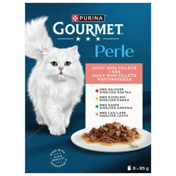 Gourmet Perle Mini Fillets i Sås Våtfoder till Katt 8x85 g