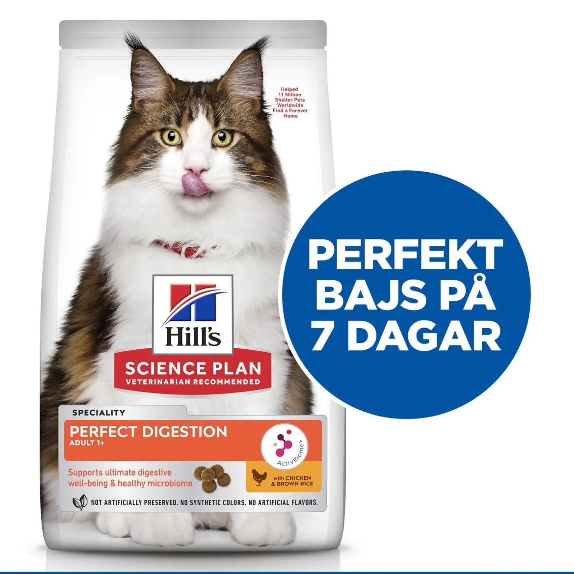 Hill's Science Plan Cat Adult 1+ Perfect Digestion Chicken & Brown Rice