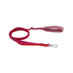 Hurtta ECO Justerbart Hundkoppel 120-180 cm Röd/Rosa