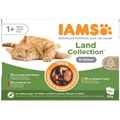 Iams Delights in gravy Multipack Land Collection 12x85 g
