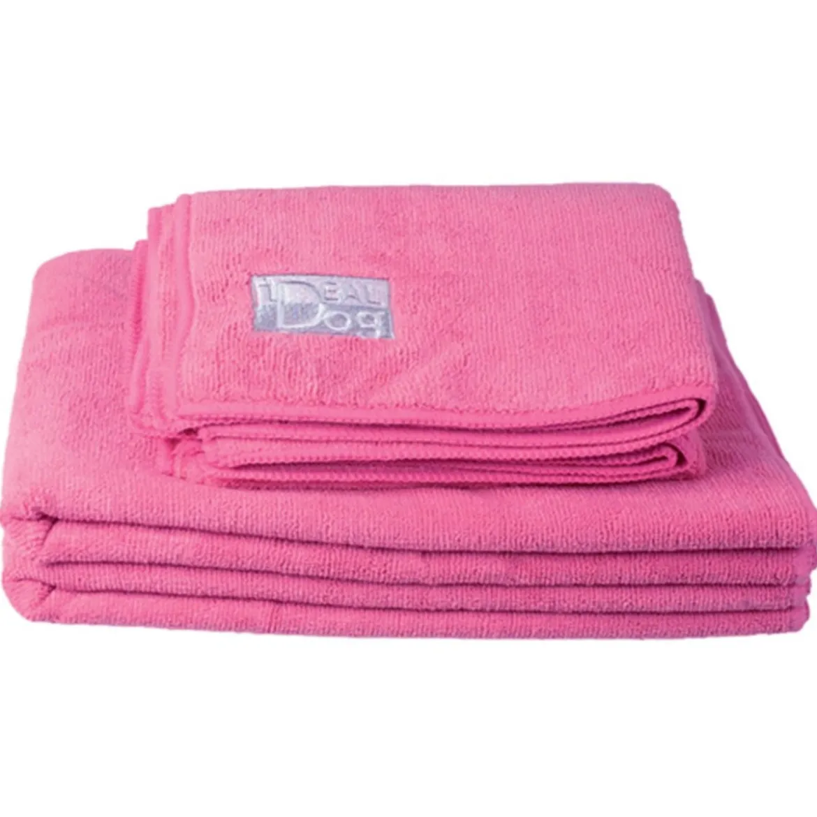 Ideal Dog Hundhandduk Rosa 2-pack