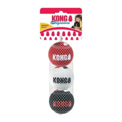 KONG Signature Sport Hundbollar M 6 cm 3-pack