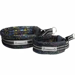 Kusse&Kutta Hundhalsband Svart Glitter