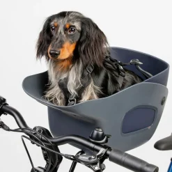 Kvisp Cykelkorg till Hund med Sele Grå