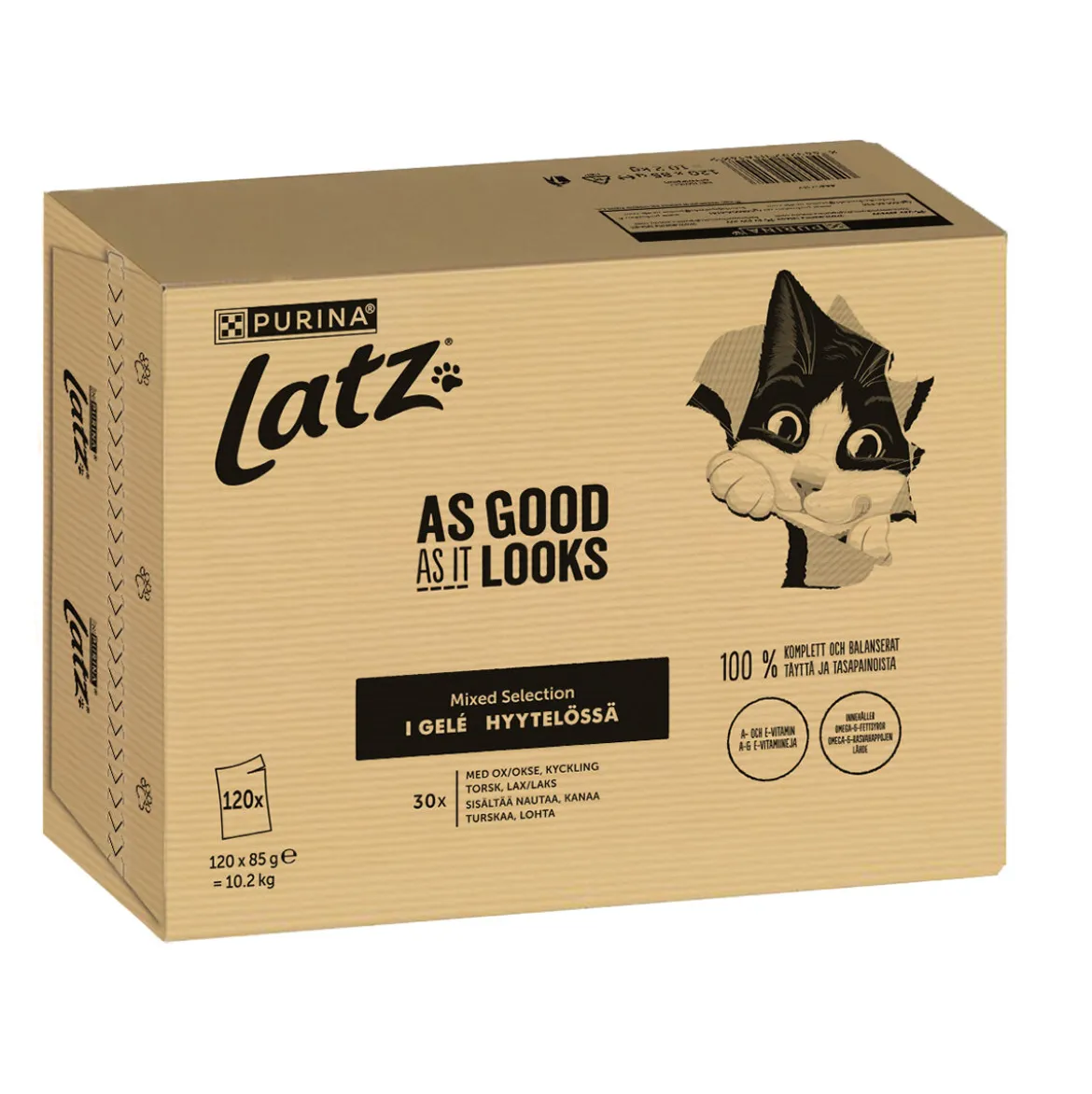 Latz As Good As It Looks Mixed Kattmat i Gelé 120 x 85 g