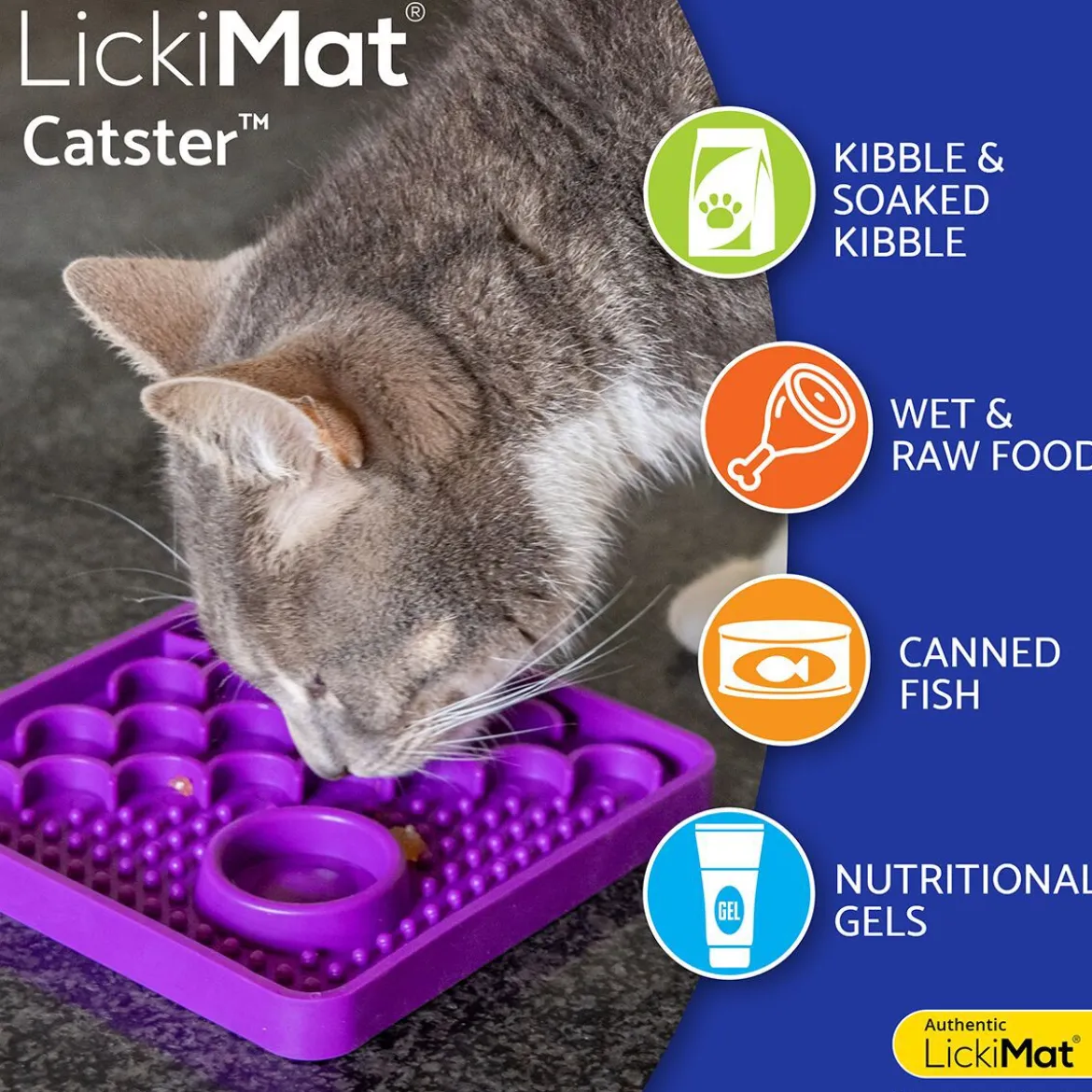 LickiMat Catster Slickmatta till Katt Turkos