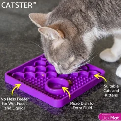 LickiMat Catster Slickmatta till Katt Turkos
