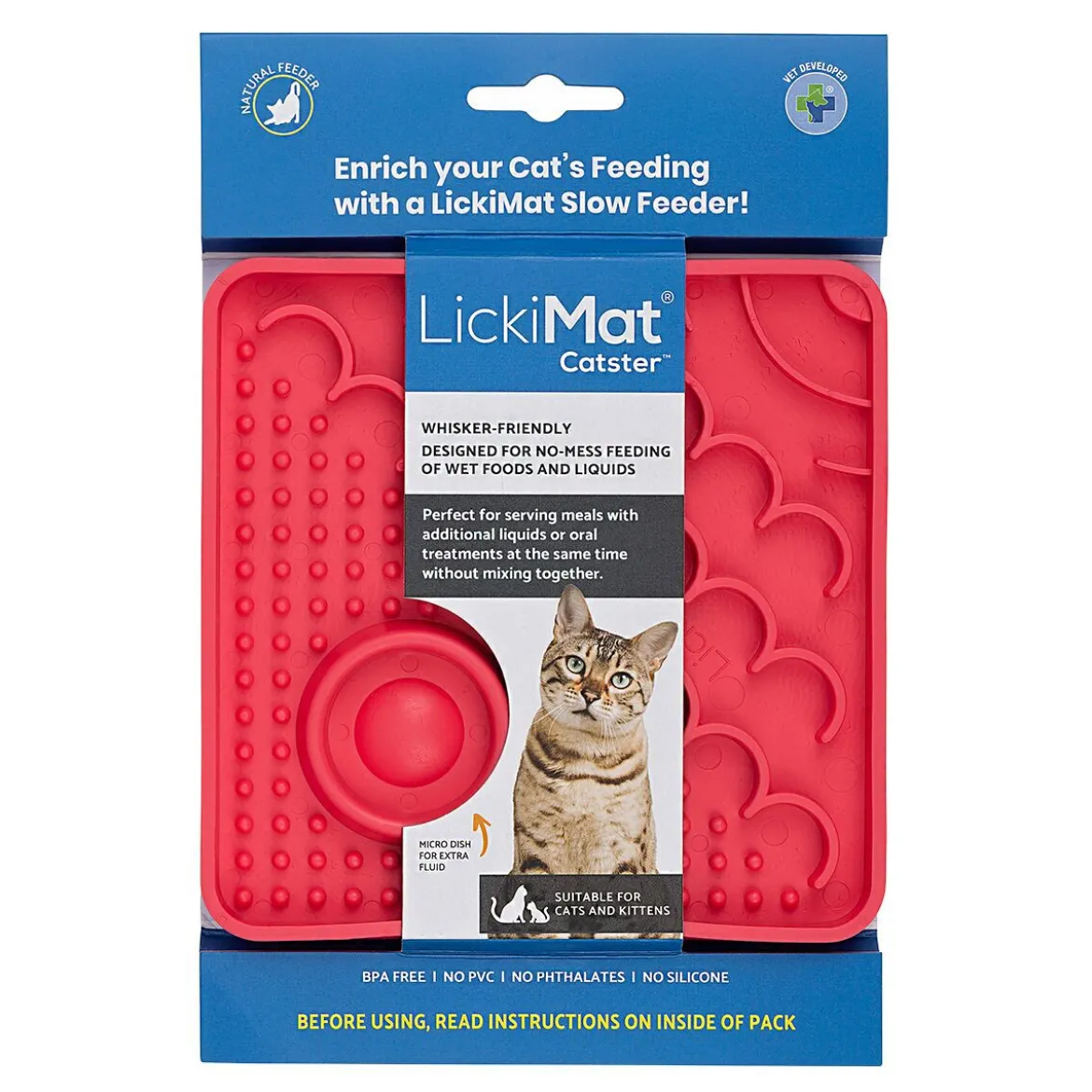 LickiMat Catster Slickmatta till Katt Turkos