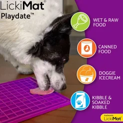LickiMat Playdate Classic Slickmatta Lila