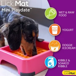 LickiMat Playdate Slickmatta Mini Orange