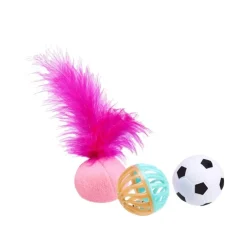 Little&Bigger Cheerful Kattbollar 3-pack