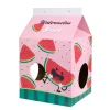 Little&Bigger Juicy Vibes Katthus i Kartong Vattenmelon 55 x 33 x 31 cm