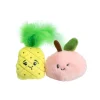 Little&Bigger Juicy Vibes Persika & Ananas Kattleksaker 2-pack