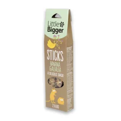 Little&Bigger Sticks Smådjur Banan & Alfalfa 2x60 g