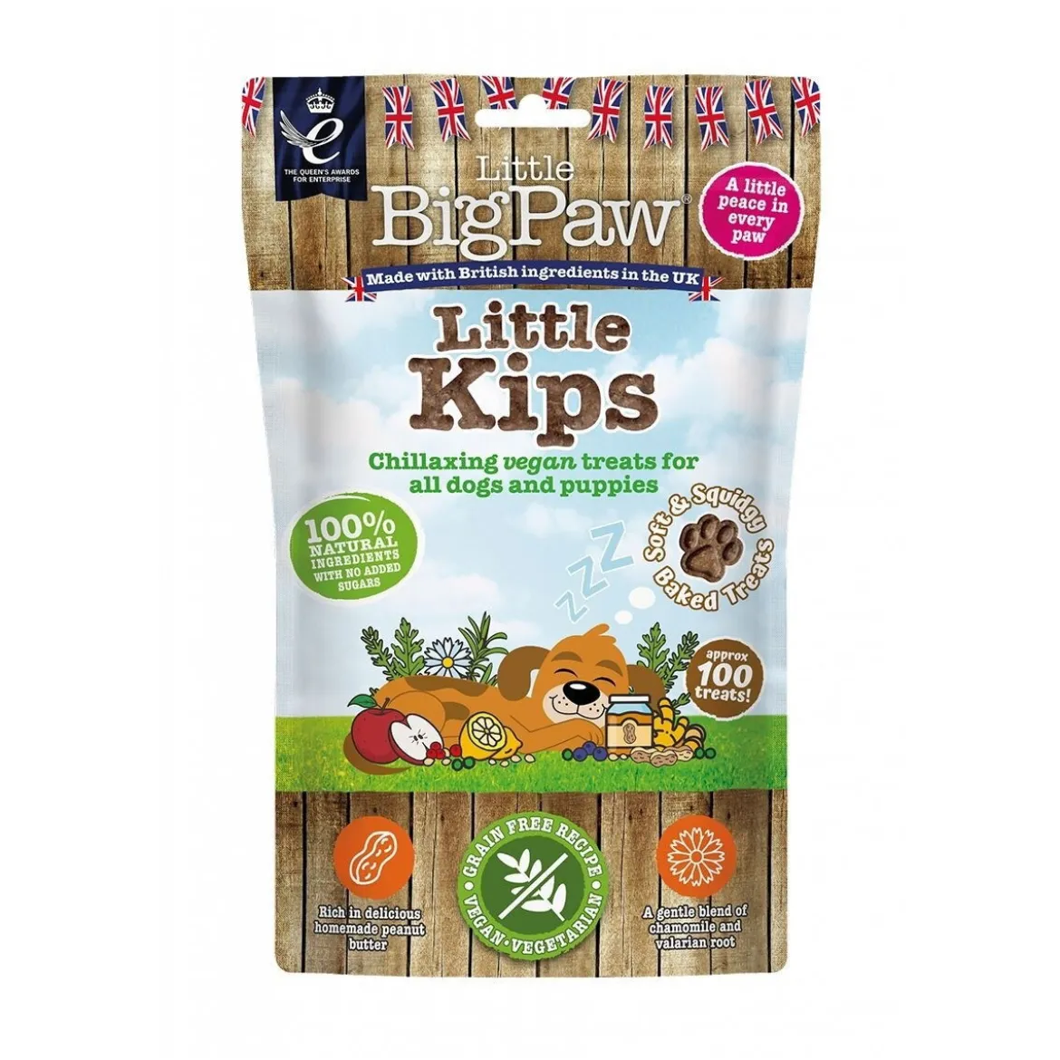 Little Big Paws Little Kips Chill Veganskt Hundgodis 90 g