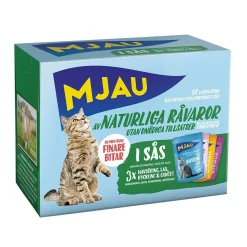 Mjau Multipack Kött- och Fisksmaker i Sås 12x85 g