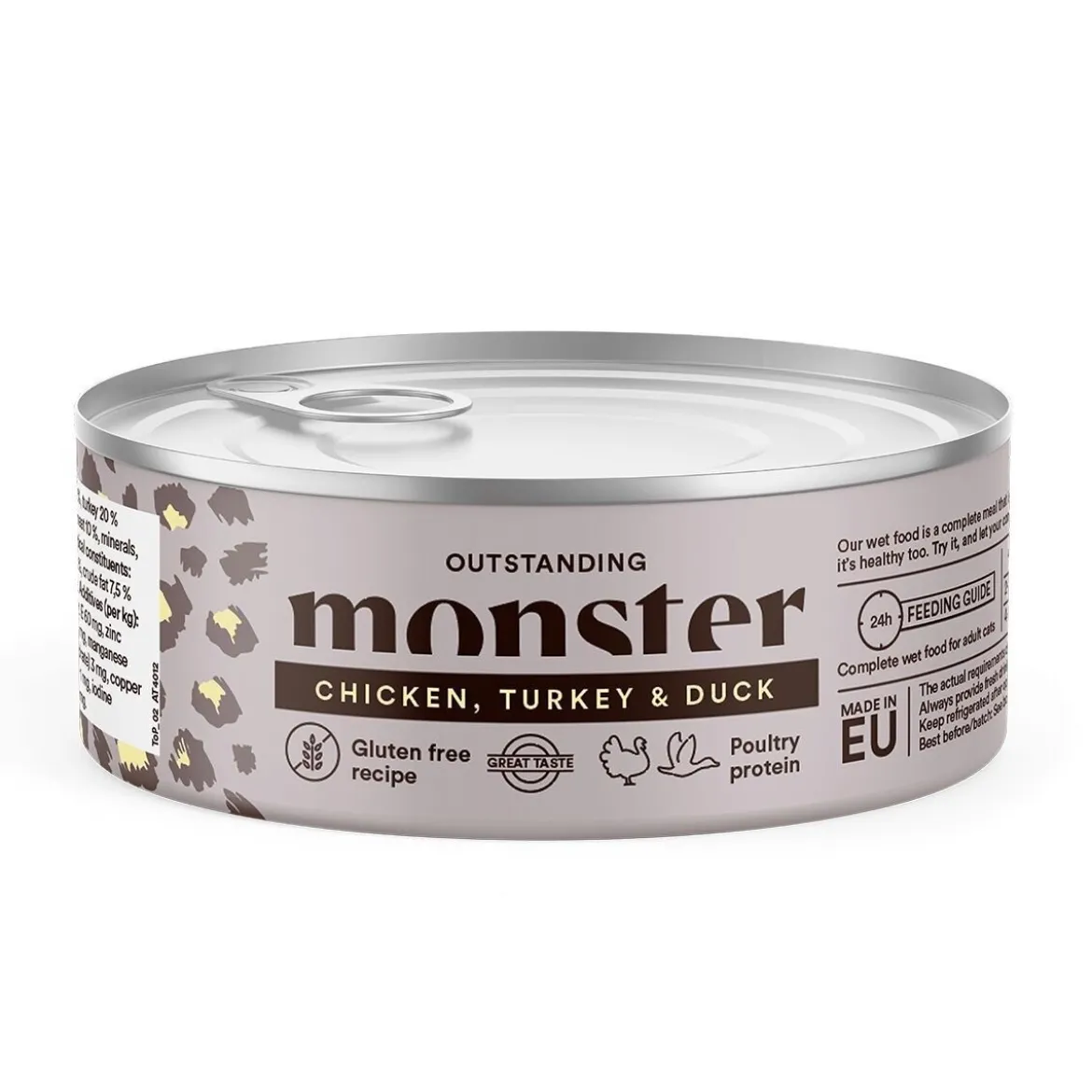 Monster Cat Adult Multi Protein Chicken, Turkey & Duck 100 g