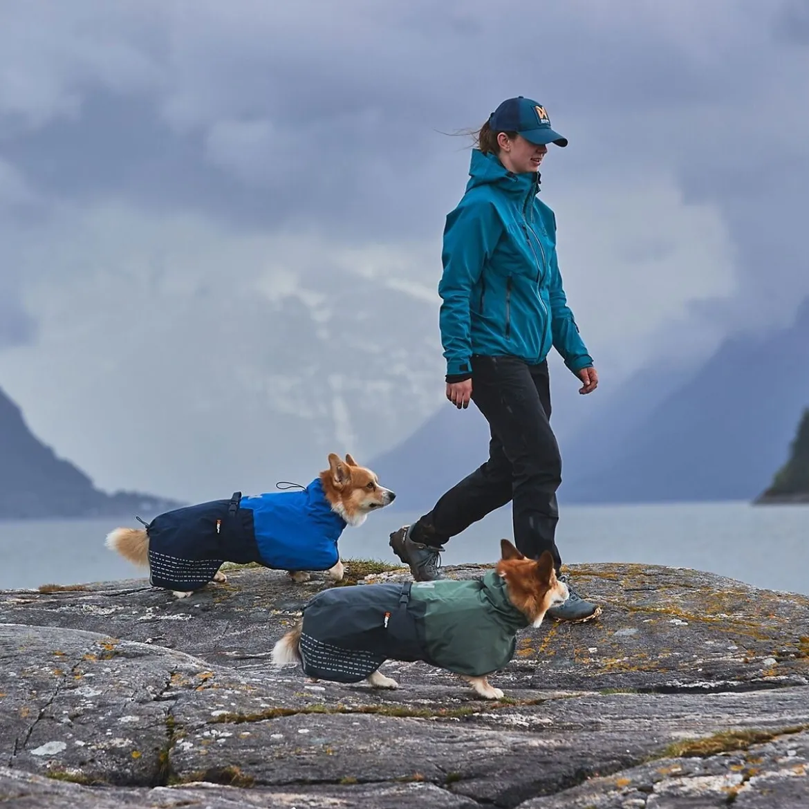 Non-Stop Dogwear Fjord Regnjacka till Hund Blå