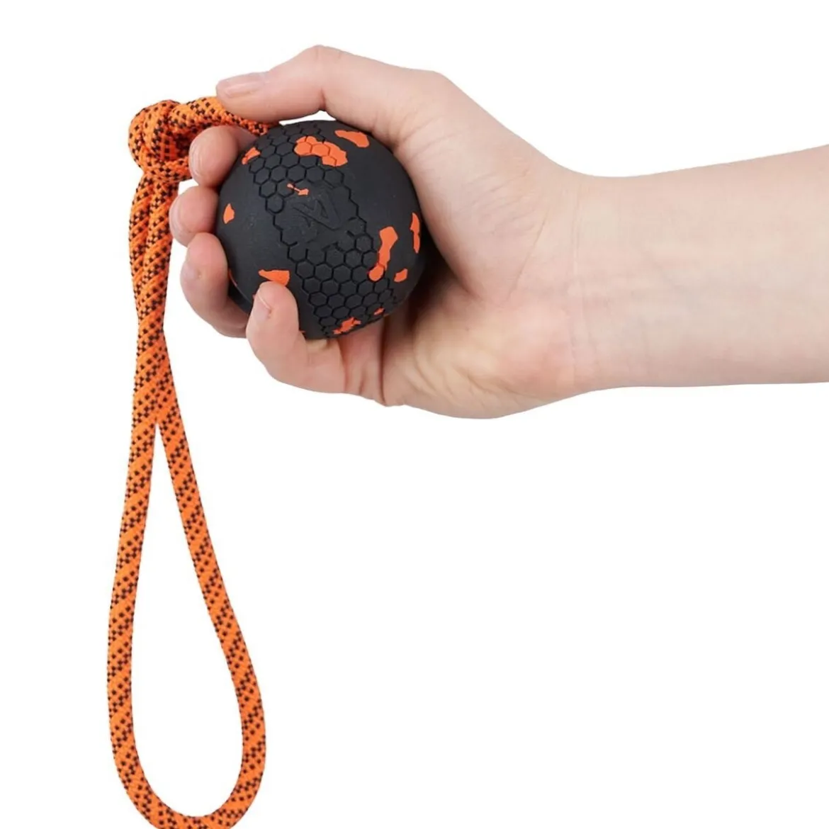 Non-Stop Dogwear Hundboll med Rep Orange/Svart