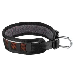 Non-stop Dogwear Rock Hundhalsband Justerbart Svart/Orange