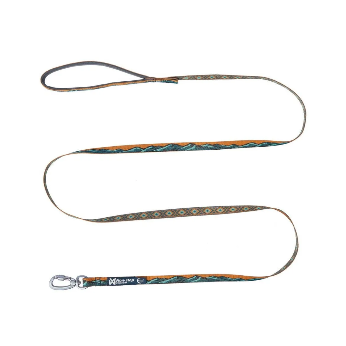 Non-stop Dogwear Trail Quest Rachel Pohl Hundkoppel Brunt 15mm/2m
