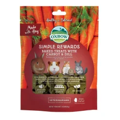 Oxbow Simple Rewards Baked Treats with Carrot & Dill 85 g