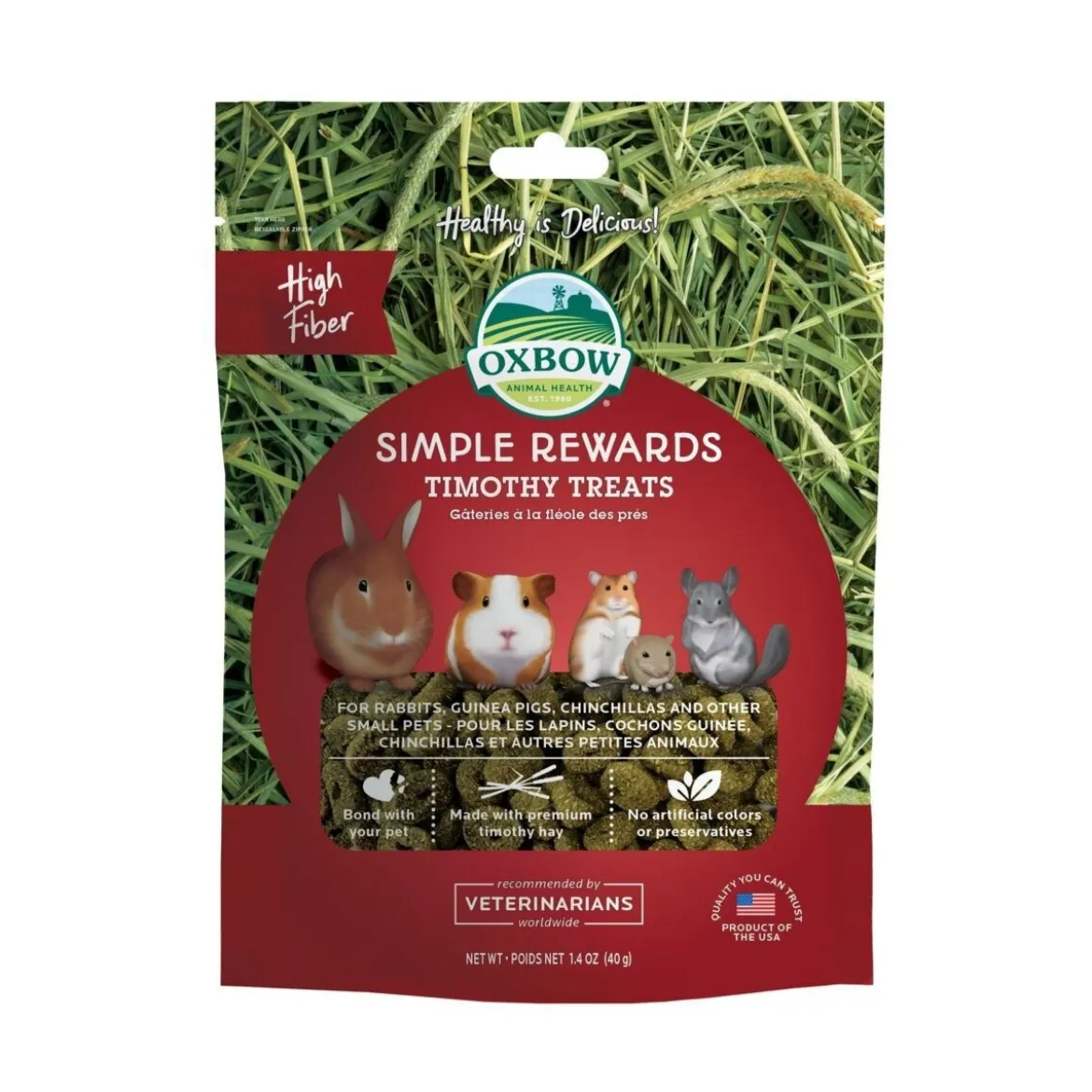 Oxbow Simple Rewards Timothy Treats 40 g