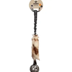 Ozami Play-N-Tug Faux Fur Kampleksak med Boll 65cm