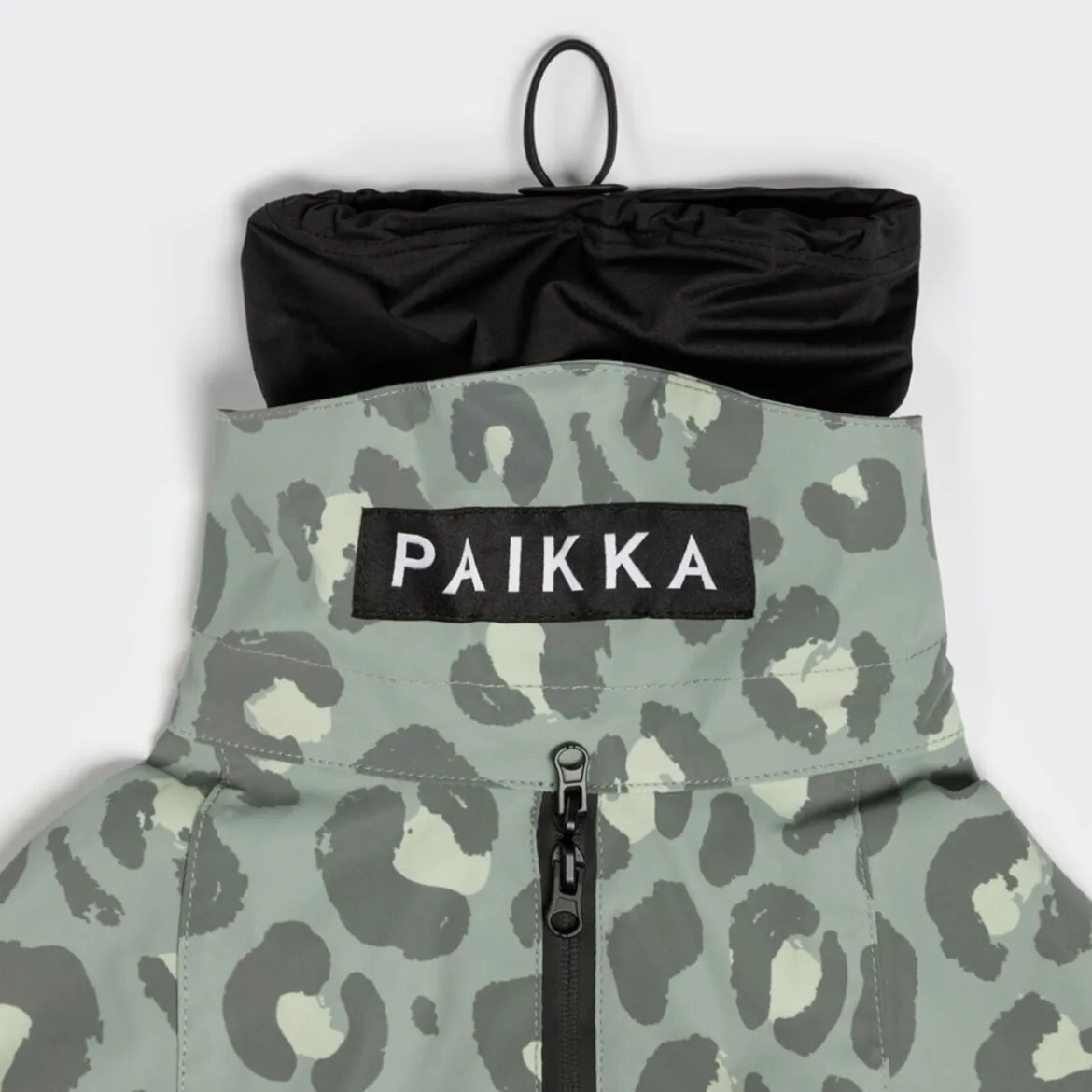 PAIKKA Visibility LiteRegnjacka till Hund Leopard Grön