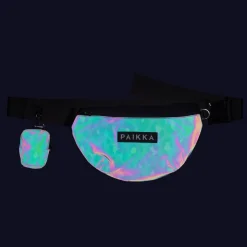 PAIKKA Visibility Treat Bag Midjeväska Leopard Grön