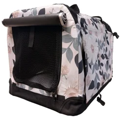 PetEasy Luxury Soft Transportbur Blommig