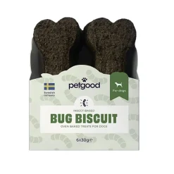 Petgood Biscuits Hundkex med Insektsprotein6x30 g