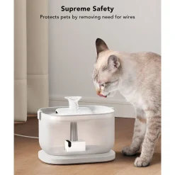 Petlibro Dockstream Vattenfontän till Katt Vit