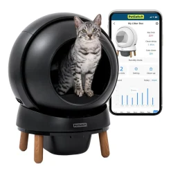 PetSafe SmartSpin Självrensande Kattlåda Svart