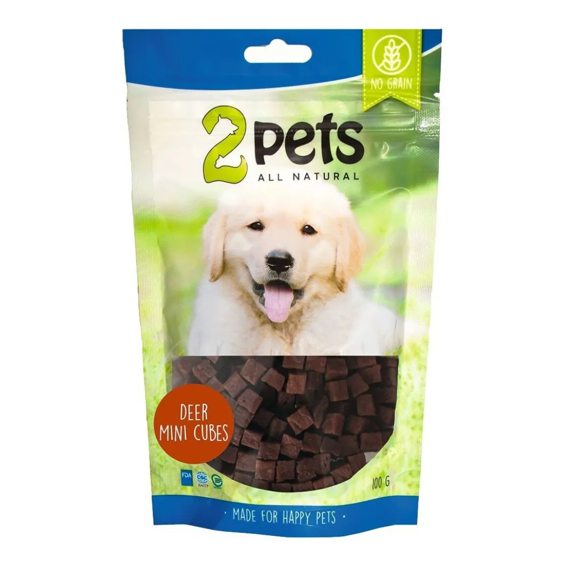 2Pets Minicubes Hundgodis med Hjort