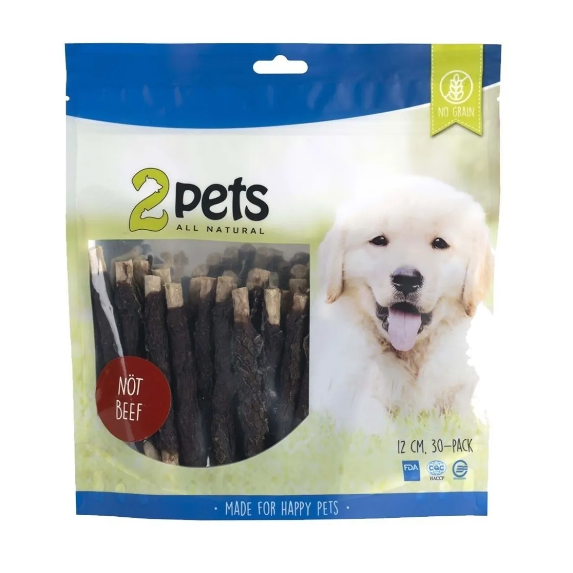 2pets Munchy Tuggpinnar med Biff 12 cm 30 st