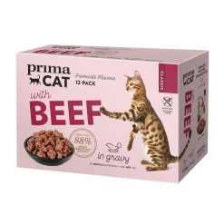 PrimaCat Beef in Gravy 12x85 g