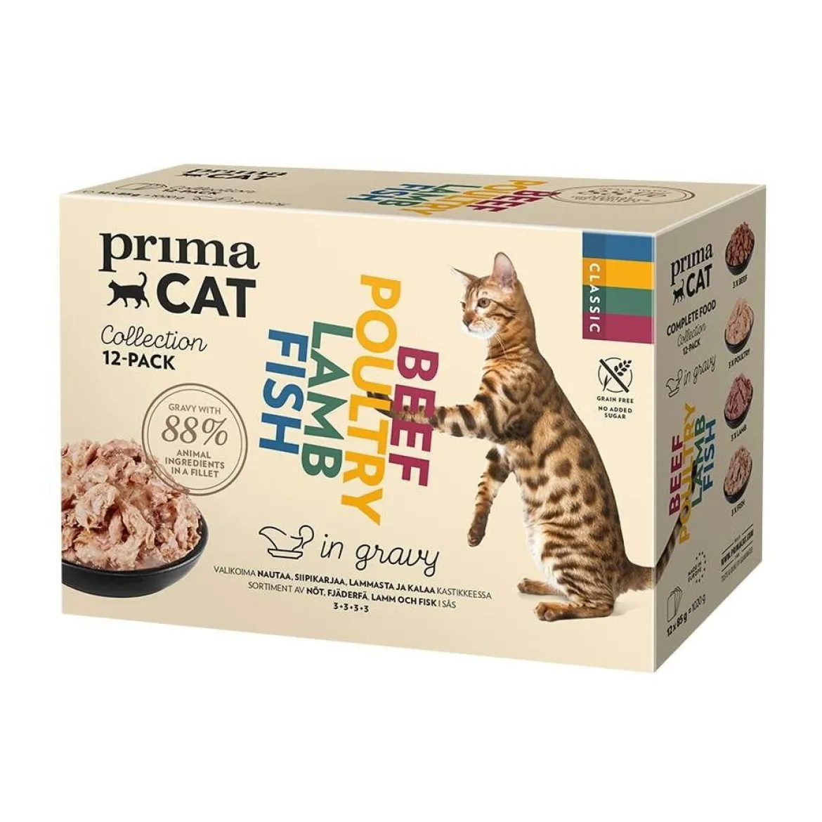 PrimaCat Classic Multipack in Gravy 12x85 g