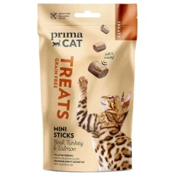 PrimaCat Softy Grain Free Mini Sticks Beef, Turkey & Salmon 50 g