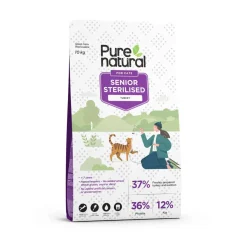 Purenatural Cat Senior Turkey Torrfoder till Katt