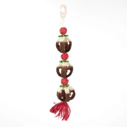 Rosewood Loofa Xmas Pudding Leksak till Smådjur 54 cm