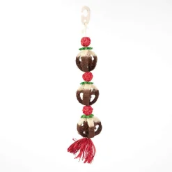 Rosewood Loofa Xmas Pudding Leksak till Smådjur 54 cm