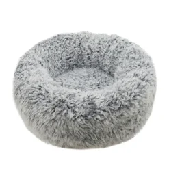 Rosewood Rund Fluffig Hundbädd /Kattbädd Grå