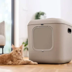 Rotho MyPet Biala Kattlåda med Tak XL Beige