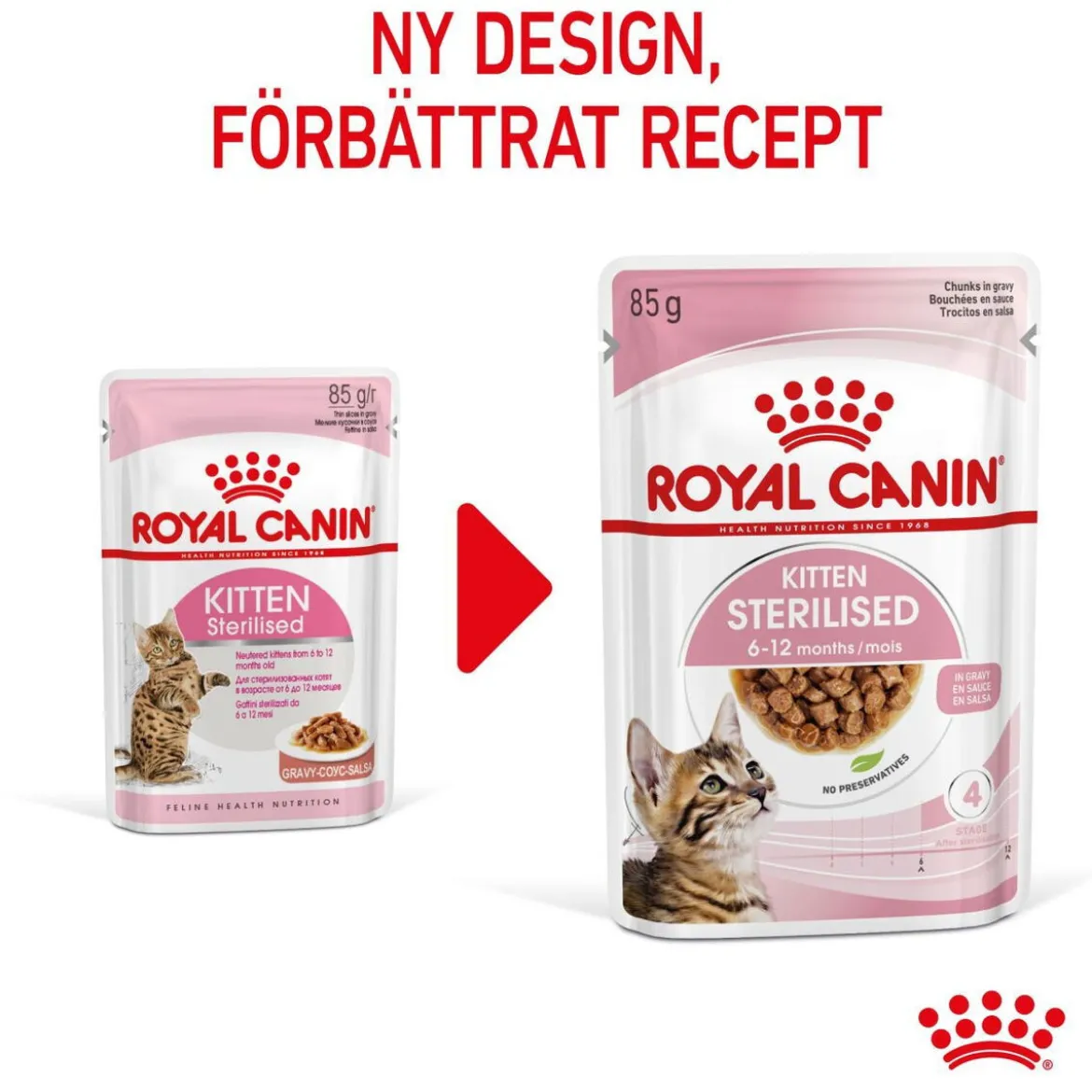 Royal Canin Kitten Sterilised Gravy 12x85 g