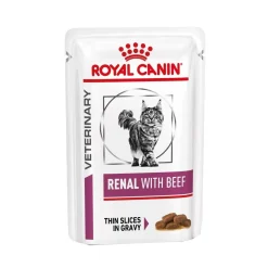 Royal Canin Veterinary Diets Cat Renal with Beef 12x85 g