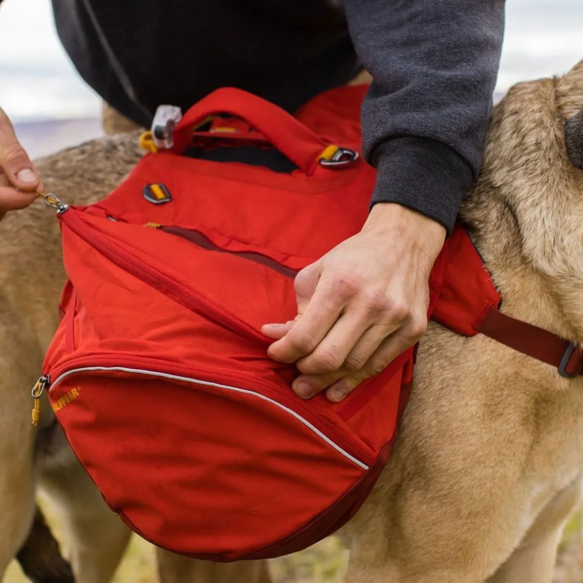Ruffwear Palisades Klövjeväska Röd