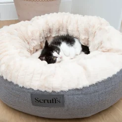Scruffs Ellen Donut Bädd till Hund & Katt Ljusgrå