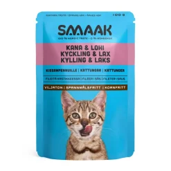 Smaak Cat Kitten Kyckling & Lax Våtfoder till Kattunge 100 g
