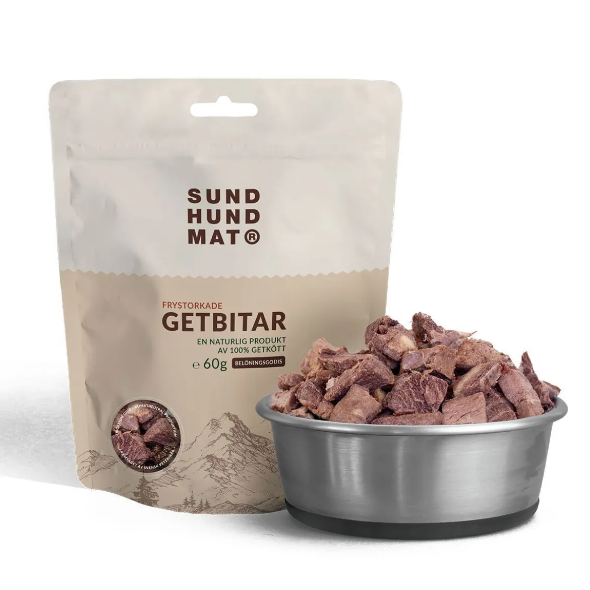 Sund Hundmat Frystorkade Getbitar 60g